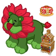 Poinsettia Lion