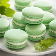 Mint Macarons