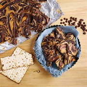 Chocolate Peanut Butter Matzo Brittle