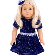 Doll Girl Blue Outfit