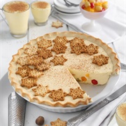 Eggnog Fruit Cocktail Pie