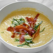 Cantaloupe Gazpacho With Prosciutto