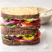 Hummus & Vegetable Sandwich
