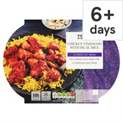 Indian Chicken Vindaloo and Rice