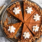 Vegan Pumpkin Pie With Pretzel Crust