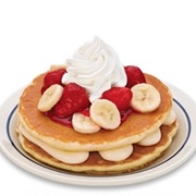 IHOP Strawberry Banana Cream Pie Pancakes