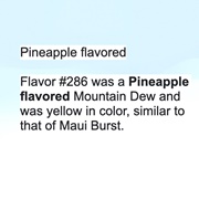 Mountain Dew Flavor 286