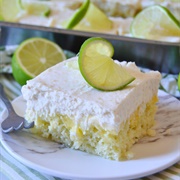 Key Lime Pie Poke Cake