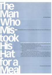 The Man Who Mistook His Hat for a Meal (David Sedaris)