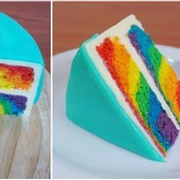 Blue Raspberry Rainbow Cake