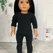 Doll Girl Black Shirt