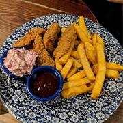Southern Fried Chicken Strips and Chips