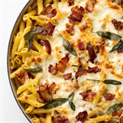 Bacon Vegetable Pasta Bake