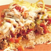 Turkey Bolognese Vermicelli Pie