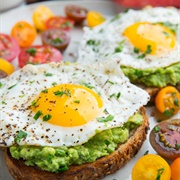 Avocado Toast With Fried Egg