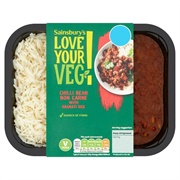 Chili Bean Non Carne and Rice