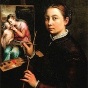 Self Portrait at the Easel (Sofonisba Anguissola)