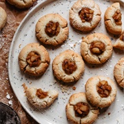 Mini Apple Pie Thumbprint Cookies