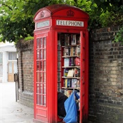 Westbury-Sub-Mendip's Phone Booth Library (UK)
