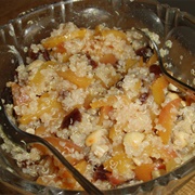 Quinoa With Nectarines, Dates and Cashew Nuts