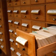 Find a Book With a Library&#39;s Card Catalog
