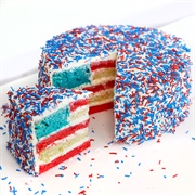 American Flag Cake