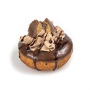 Jack Frost Donuts Reese's Cup Chocolate Cream Cake Donut