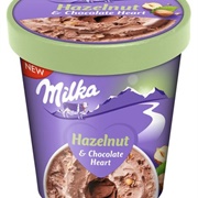 Milka Hazelnut & Chocolate Heart