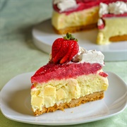 Strawberry Mango Ice Cream Pie