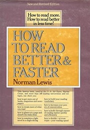 How to Read Better and Faster (Lewis)
