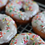 Sprinkled Cake Doughnut