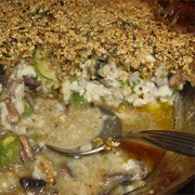 Vegan Brussel Sprouts Mushroom Casserole