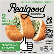Real Good Creamy Spinach and Artichoke Stuffed Chicken Breast