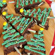Christmas Tree Brownies