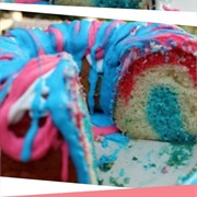 Blue Raspberry Bundt Cake