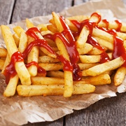 French Fries and Ketchup