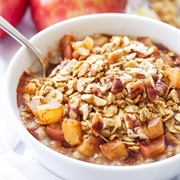 Apple and Strawberry Oatmeal