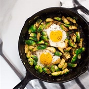 Egg and Brussels Sprouts