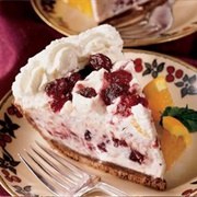 Double Chocolate Cranberry Mousse Pie