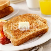 Buttered Whole Wheat Toast