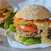 Adzuki Bean Cheeseburger