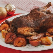 One-Pan Roast Duck With Plums