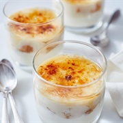 Prawn & Leek Pie and Goxua (A Basque Set Custard), Madrid, Spain