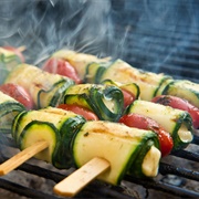 Vegan Grilled Zucchini Roles