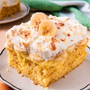 Banana Pudding Poke Cake