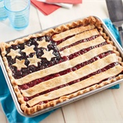 American Flag Slab Pie