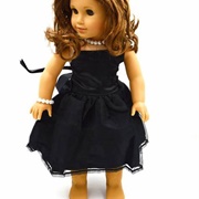 Baby Doll Girl Black Outfit