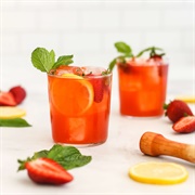 Bourbon Strawberry Smash