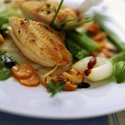 Guinea Fowl With Veggies