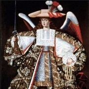 Angel Holding a Firearm (Circle of the Master of Calamarca)